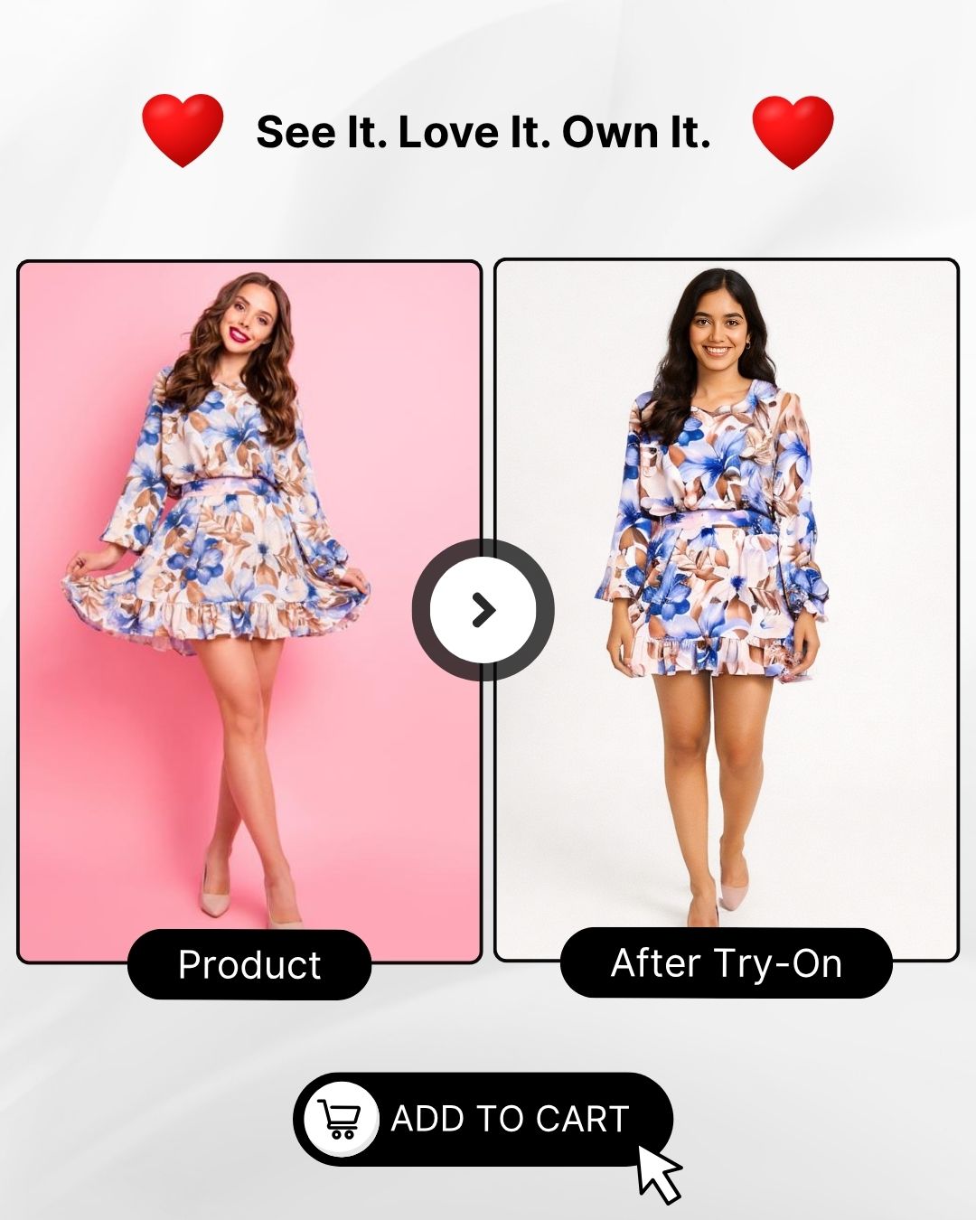 Shoppers can Virtually Try-on the clothes and buy